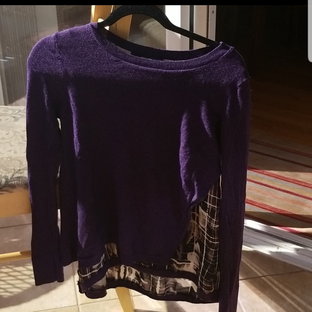Simply vera purple sweater graphic inset small